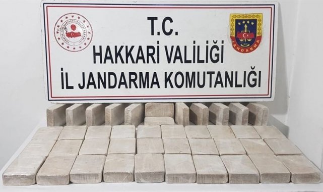 Şemdinli&#039;de 44 kilo eroin ele geçirildi