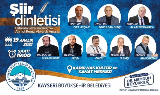 Sezai KArakoç ve Ahmet Remzi Akyürek Anısına Şiir Dinletisi