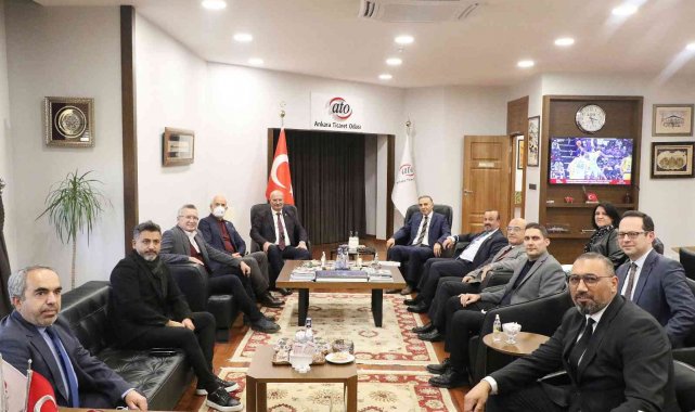 SGK Başkanı Ceylan'dan ATO Başkanı Baran'a ziyaret