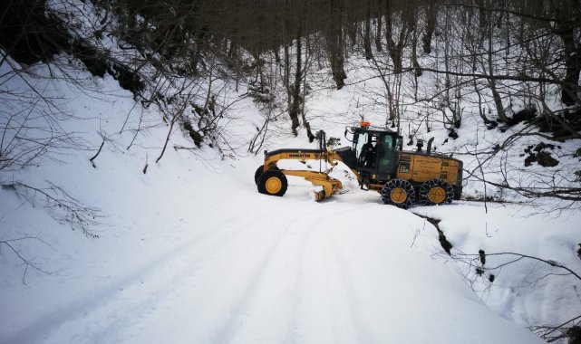 Sinop'ta kapalı yollar açılıyor