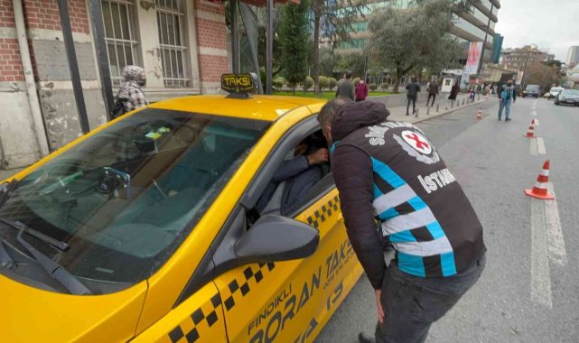 Şişli'de taksi denetimleri sürüyor: "Kemeri takmayı unuttum" dedi cezayı yedi