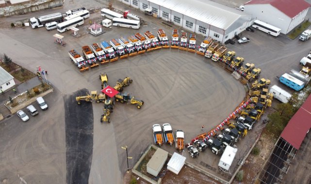 Sivas 300 personel 70 araçla kışa hazır