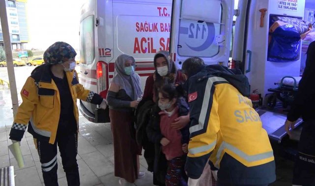 Sobadan sızan gaz 2&#039;si çocuk 5 kişiyi hastanelik etti