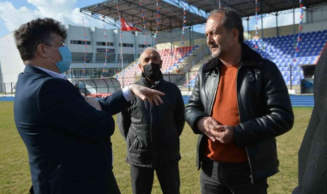 Söke Şehir Stadı zemini incelendi