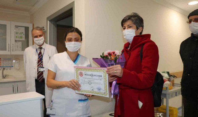 Sözlü saldırıya uğrayan hemşireden örnek davranış