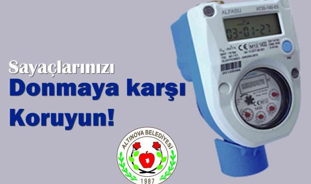 Su sayaçları için 'don' uyarısı