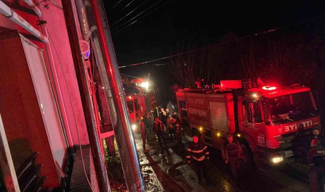 Sultanhisar'da ev yangını