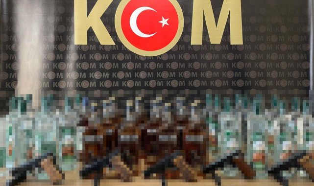 Şüpheli araçta kaçak içki ele geçirildi