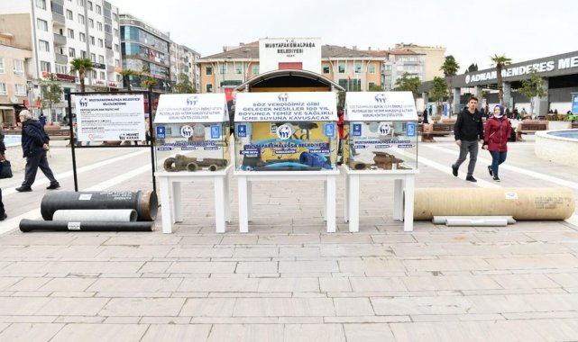 Tarihî eser sergisi değil, paslı şebeke sergisi