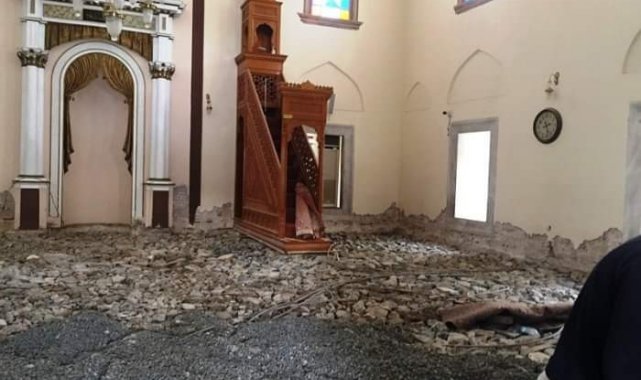 Tarihi caminin restorasyon çalışmaları başladı