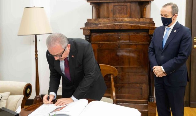 TBMM Başkanı Şentop, Polonya Senatosu Başkanı Grodzki ile görüştü