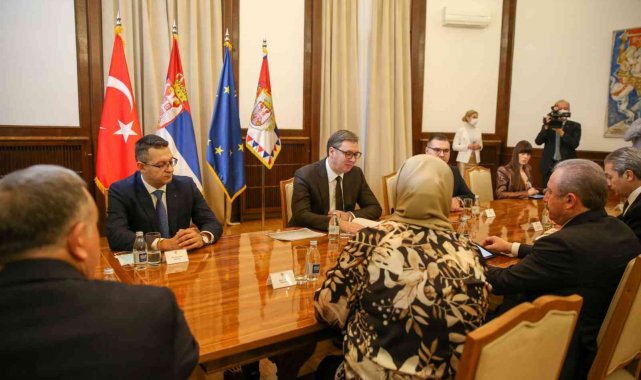 TBMM Başkanı Şentop, Sırbistan Cumhurbaşkanı Vuçiç ile görüştü