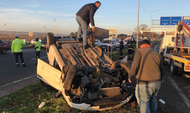 Tekirdağ'da trafik kazası: 3 yaralı