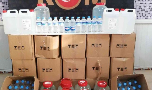 Tekirdağ'da yarım ton sahte içki ele geçirildi