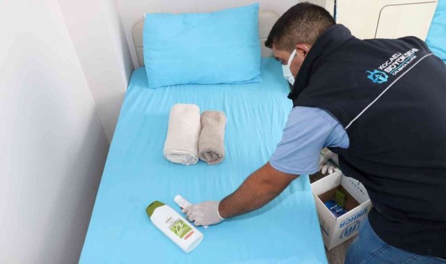 Temaslı veya pozitif öğrenciler konaklama merkezinde misafir ediliyor