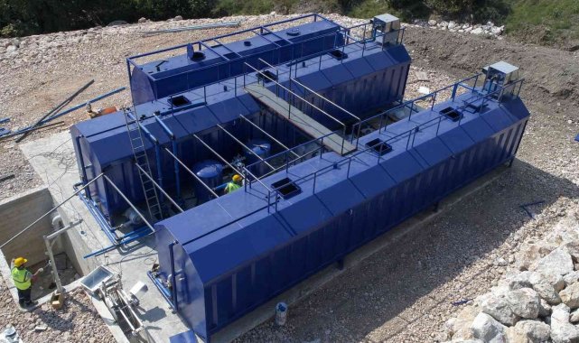 Tepeköy'de paket atıksu arıtma tesisi yapımı devam ediyor