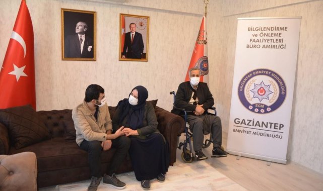 Teslim olmaya ikna edilen terörist, ailesine kavuştu