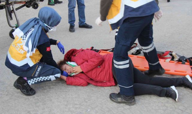 Test sürüşü yaparken yayaya çarptı