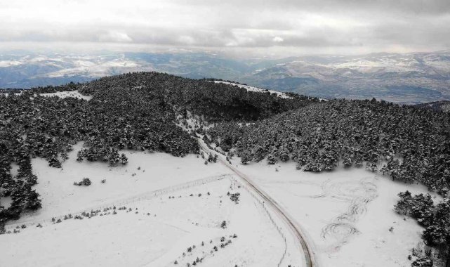 Topçam yaylası beyaz örtü ile kaplandı
