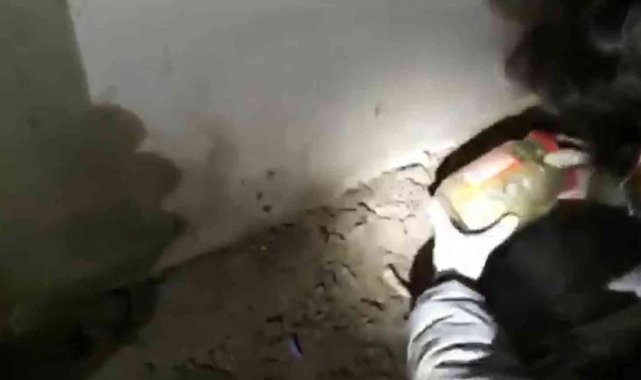 Toprak altından çok miktarda uyuşturucu çıktı