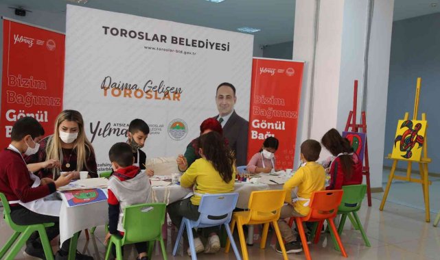 Toroslar Belediyesinin Resim Atölyesi çocukların gözdesi oldu