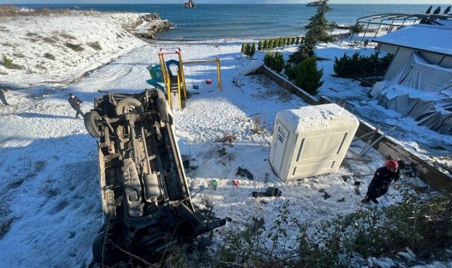 Trabzon&#039;da gizli buzlanma kazalara neden oldu: 1 ölü, 6 yaralı