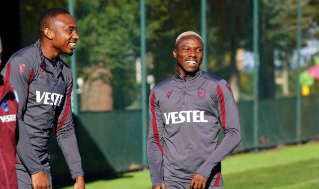 Trabzonspor'un yeni transferi Kouassi, ilk idmanına çıktı