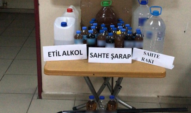 Turgutlu'da sahte alkol operasyonu: 6 gözaltı