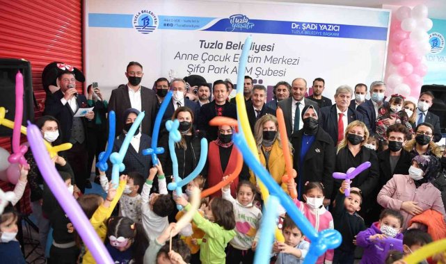 Tuzla Belediyesi Anne-Çocuk Eğitim Merkezi&#039;nin sekizincisi açıldı
