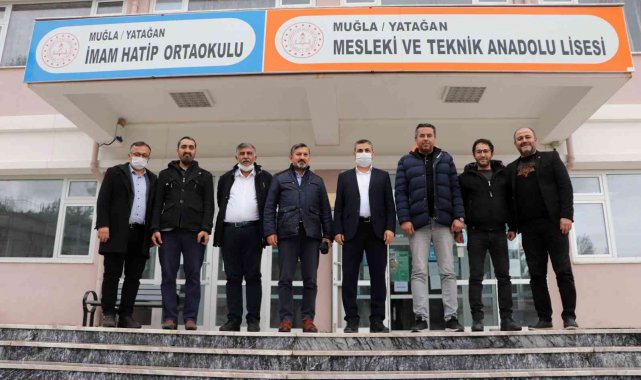 Uçak Yatağan'da okulları ziyaret etti