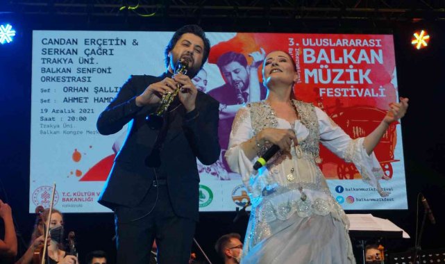 Uluslararası 3. Balkan Müzik Festivali renkli görüntülere sahne oldu