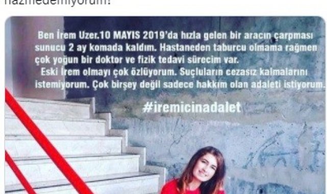 Üniversiteli İrem'e çarpan sanığın davasında karar