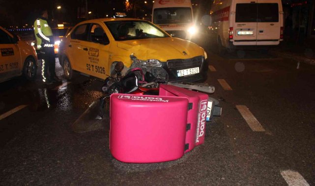 Ünye'de sağanak yağış kazaları da beraberinde getirdi: 2 kişi yaralı