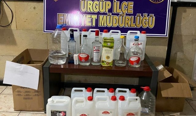 Ürgüp&#039;te yılbaşı öncesi sahte alkol denetimi