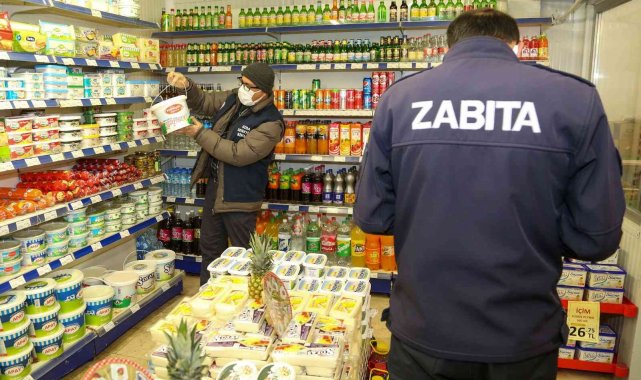 Uşak Zabıta ekipleri, marketleri denetledi