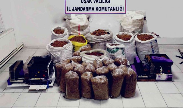 Uşak'ta 310 kilogram kaçak tütün ele geçirildi