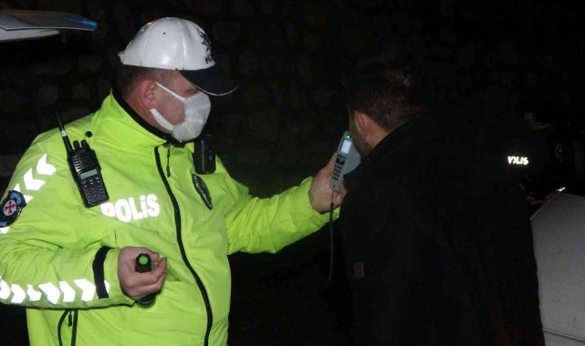 Uşak'ta alkol denetiminde 11 sürücünün ehliyetine el konuldu