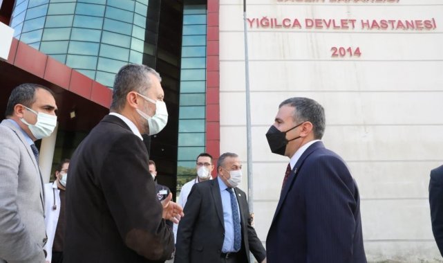 Vali Atay, Yığılca Devlet Hastanesi'ni ziyaret etti