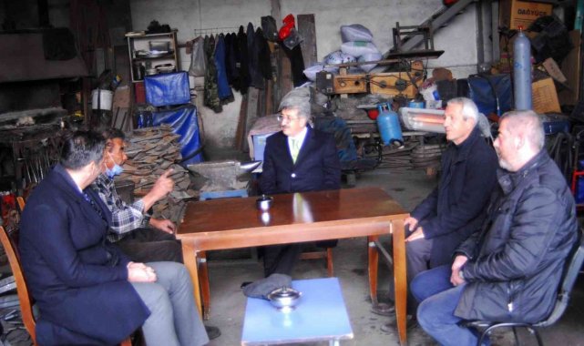 Vali Bilmez'den demirci ustasına anlamlı ziyaret
