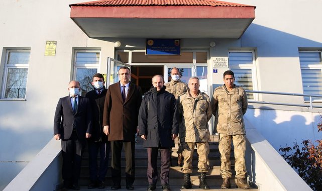 Vali Epcim, Aydıntepe İlçe Jandarma Komutanlığı'nda incelemelerde bulundu
