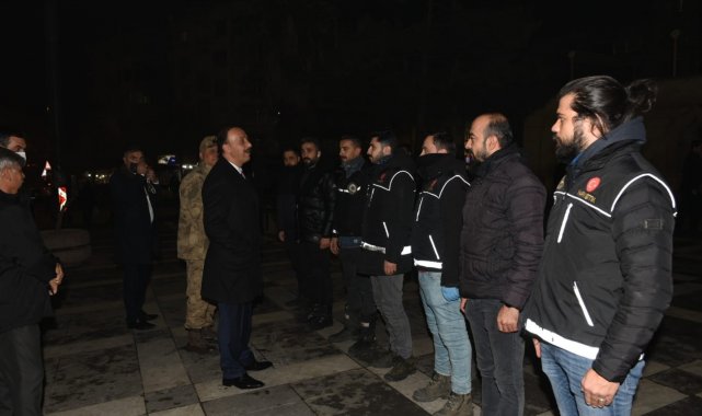 Vali Erin polis ve vatandaşlarla bir araya geldi