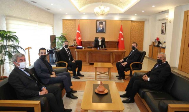 Vali Günaydın, ASKF Başkanı Mutlu Önal'ı Kabul Etti