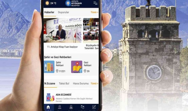 Vatandaşın hayatını kolaylaştıran uygulama; 'Antalya Mobil'