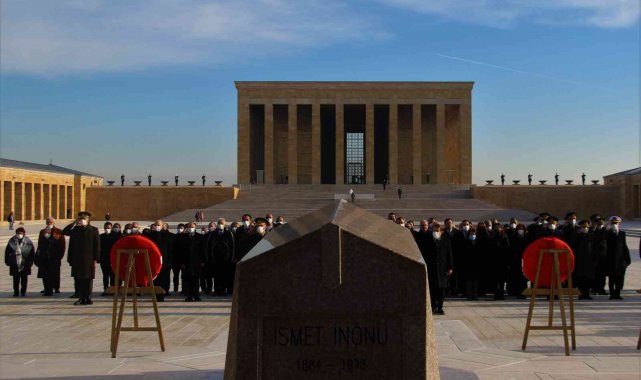 Vefatının 48. yılında İsmet İnönü kabri başında anıldı