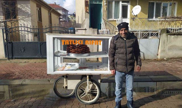 Vicdansızlar seyyar satıcının tatlılarını çaldı