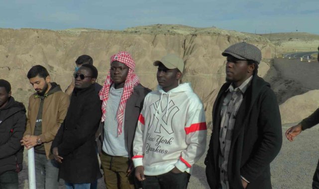 Yabancı öğrenciler Kapadokya'ya hayran kaldı