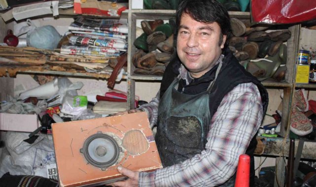 Yaptığı hoparlör kutusu dikkat çekti