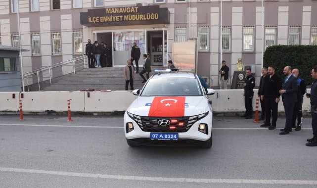 Yardım derneğinden Manavgat Asayişine araç desteği