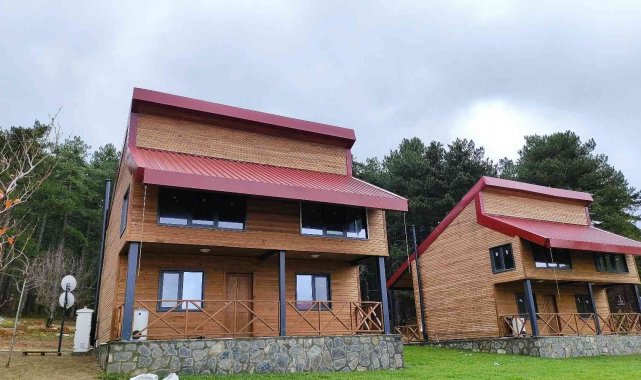 Yayladaki bungalov evlerin yılbaşı rezervasyonları aylar öncesinden doldu