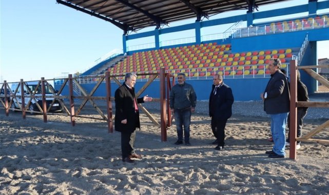 Yazıhan&#039;da Atlı Cirit Sahası tamamlandı